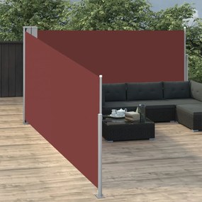 barna behúzható oldalsó napellenző 140 x 1000 cm