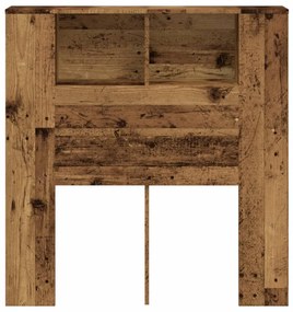 antik fa színű szerelt fa áthidalószekrény 100 x 19 x 104,5 cm