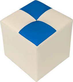 Cool puff - műbőr, krém/kék - 21834/21898 R