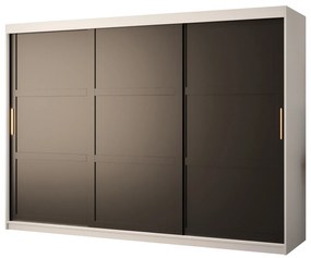 Ruhásszekrény Riven 1 250 (matt fekete + matt fekete). 1064162