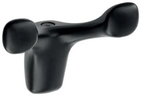 Fogas fém, Toledo B0, matt fekete, dupla