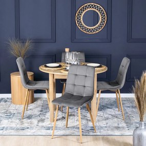 Szürke Bársony Étkezőszék. FREDY