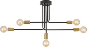 SIGMA LIGHTING 32382 GINO Vintage Mennyezeti Lámpák Fekete, Arany E27 IP20