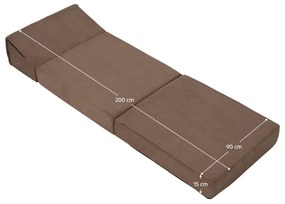 Összecsukható szék/matrac MALEN, világosbarna