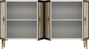 Tuna 120 - White, Travertine, Gold