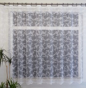 Mg Függöny jacquard 2004 Fehér 420x110 kész K szalaggal