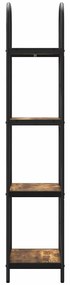 Könyvespolc Füstölt tölgy 40 x 30 x 146 cm Faanyag