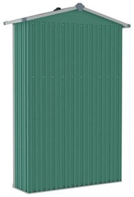 zöld horganyzott acél kerti fészer 116x45x175 cm