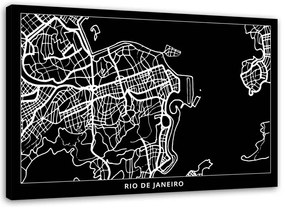 Gario Vászonkép Rio de Janeiro városterv Méret: 60 x 40 cm