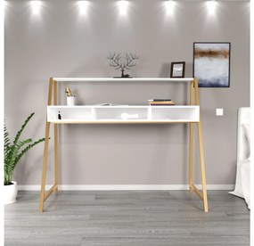 Íróasztal Decorative (fehér + arany). 1108017