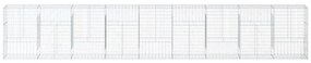 horganyzott vas gabion kosár fedéllel 900 x 50 x 150 cm