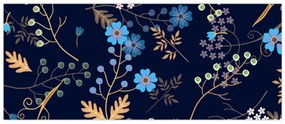 Kép - Őszi virágok (120x50 cm)