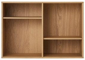 Natúr színű függő könyvespolc tölgyfa dekorral 89x61 cm Mistral – Hammel Furniture