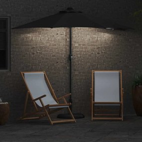 Kerti napernyő Fekete 294 x 150 x 223 cm szövet