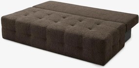 MORANA ágyazható kanapé mokka bouclé kárpittal