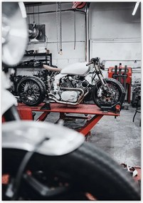 Poszterek 70x100 Yamaha Motorkerékpár Garázs
