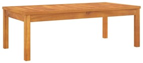 vidaXL tömör akácfa dohányzóasztal 100 x 50 x 33 cm