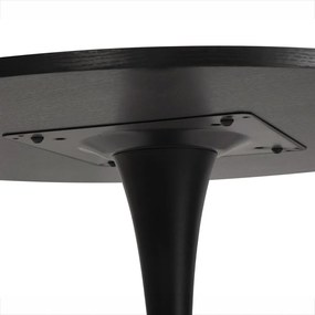 AVENBERG ORBIS Étkezőasztal - Ø80, fekete