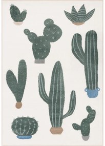 Zöld-elefántcsont színű gyerek szőnyeg 160x230 cm Cacto Malachite – FD