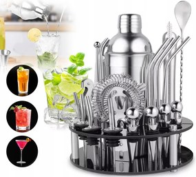 Professzionális Koktél Ital Csapos Szett 30in1 Shaker