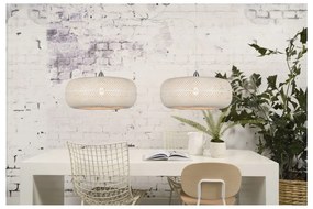 Palawan fehér bambusz függőlámpa, ⌀ 60 cm - Good&amp;Mojo