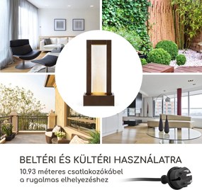 Blumfeldt Skyriver kerti és szobai szökőkút beltéri és kültéri, LED, 10 m kábel