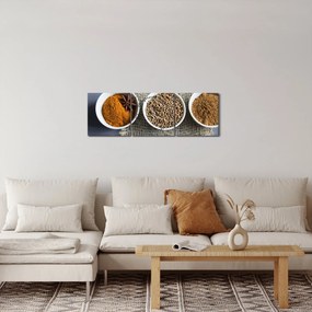 Fűszerek képe (órával) (90x30 cm)