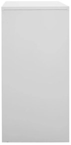 5 db világosszürke acél zárható szekrény 90 x 45 x 92,5 cm