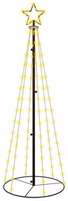 kúp alakú karácsonyfa 108 meleg fehér LED-del 70 x 180 cm