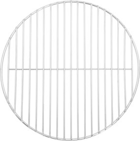 vidaXL kerek 304 rozsdamentes acél BBQ grillrács Ø37 cm