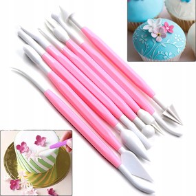 Cukrászati Spatula Forma Torta Dekoráció Modellezéshez 8 db #59
