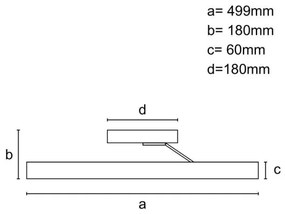 LED Dimmelhető felületre szerelhető csillár LED/86W/230V 3000-6500K fekete + távirányítás