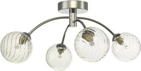 Dar lighting modern mennyezeti lámpa izzy csiszolt króm átlátszó darizz0450-03