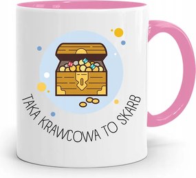 Rózsaszín Szabó Bögre Ilyen A Kincs, fényképes nyomtatással