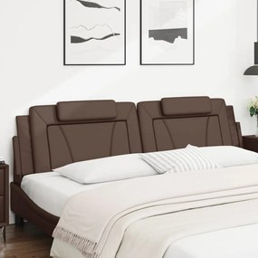 barna műbőr fejtámla párna 200 cm