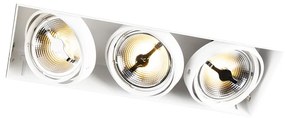 Beépített spotlámpa fehér AR111 Trimless 3-lámpás - Oneon
