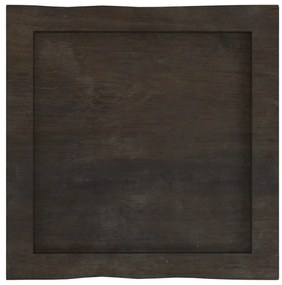 sötétbarna kezelt tömör asztallap 40x40x(2-4) cm