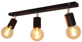 Spotlámpa TUNE 3xE27/20W/230V fekete