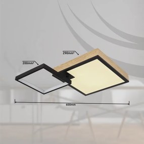 Globo 41392-21 - JACKY LED RGBW dimm. lámpa 21W+3W, 230V, távirányítóval