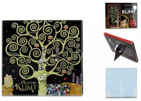 Üveg poháralátét Klimt Életfa