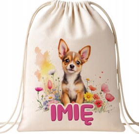 Pamut hátizsák Személyre szabott Kutya Kisállat Cuki Gyerekek