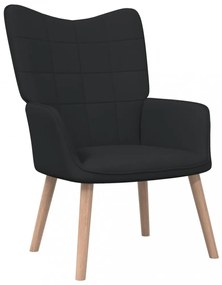 fekete szövet pihenőfotel