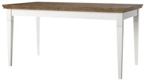 Asztal Austin R107Lefkas tölgy, Fehérített hamu, 79x90x160cm, Hosszabbíthatóság, Laminált forgácslap, Laminált forgácslap