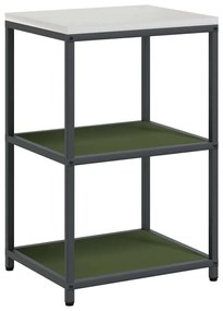 Konyhai Tároló Készlet ajtóval 2 pcs Olajzöld 120 x 50 x 92 cm