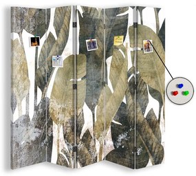 Gario Paraván Retro banán levelek Méret: 180 x 170 cm, Kivitelezés: Parafa paraván