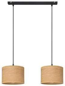 Csillár zsinóron ALBA 2xE27/15W/230V barna/fekete