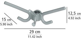 Wenko 2 db Herkules háromkaros akasztó szett,szürke