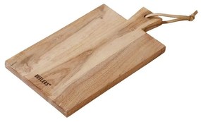 CUTTING CREW kis méretű vágódeszka bőr akasztóval 31 cm