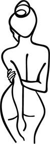 Woman Body fém faldekoráció