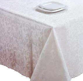 Abrosz 140x160 Foltálló Elegáns Fehér Ecru